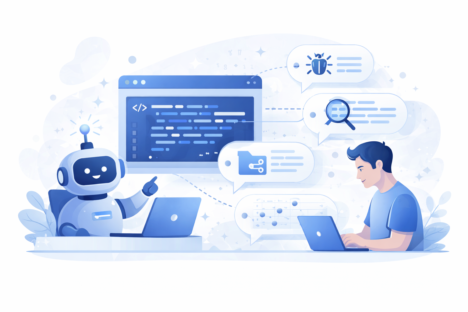 Illustration for AI Coding Assistant
